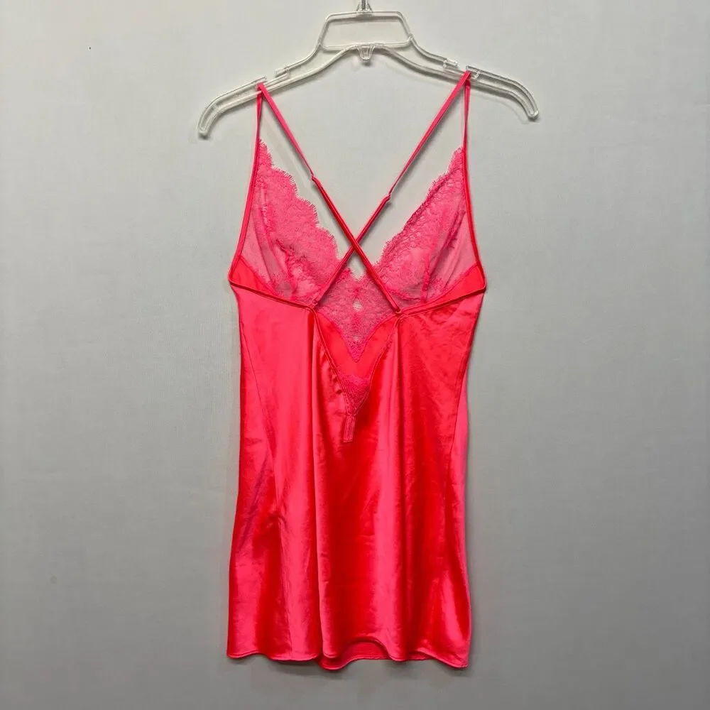 Victoria's Secret Women Babydoll Lace Slip Dress Size Small Lingerie M298 -19